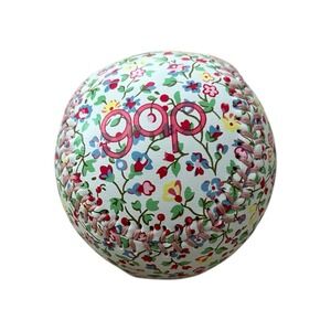 The GAP Pink Stitched Flowered Print Souvenir Baseball Ball
